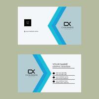 Modern business card design, Creative modern clean corporate double-side business card template, personal visiting card, professional simple identity card vector
