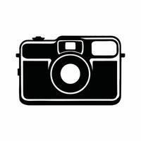 camera silhoutte on a white background vector