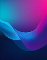 Abstract gradient wave background design. Wallpaper design vector