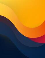 Black and orange gradient color abstract background.wallpaper design vector