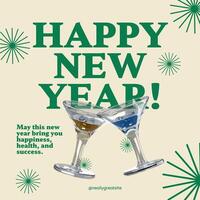 Linkedin Post - Happy New Year Greeting template