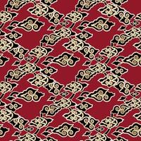 abstract cloud indonesian batik pattern vector