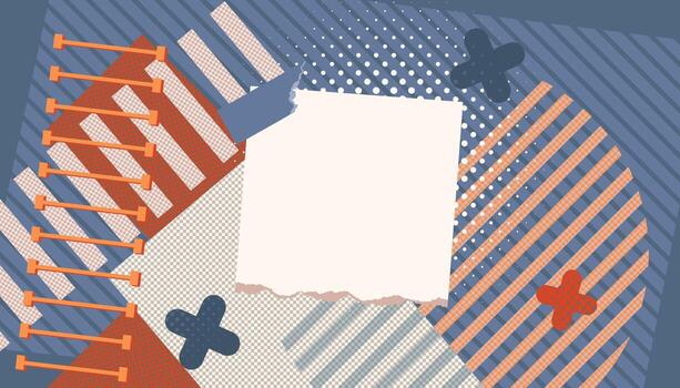 torn paper abstract complex background vector