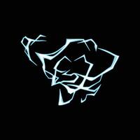 lightning abstract anime cartoon effect vector