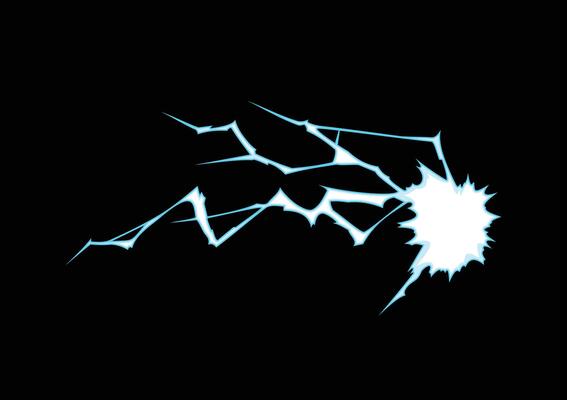 dash lightning skill anime cartoon effect