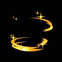 shiny sparkling stars cartoon element vector