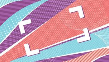 abstract square frame template background vector
