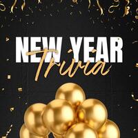 New Year Trivia Linkedin Post Caraousel template