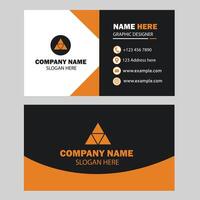 Minimal creative business card design vector