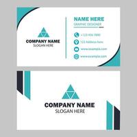 Minimalist business card design vector