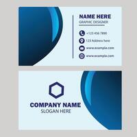 Minimal business card design vector