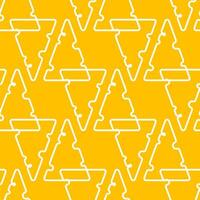 Geometric seamless cheese pattern with triangle pieces of cheese in lines vector