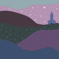 magical colours of winter vector