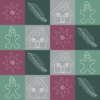 colourful Christmas pattern vector