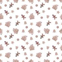 Christmas cookies pattern vector