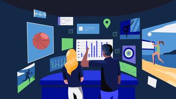 Programming courses web design vector