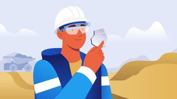 structural engineer flat vector