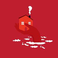 Protecting Homes from Disaster Safety and Rescue During Storms and Floods vector