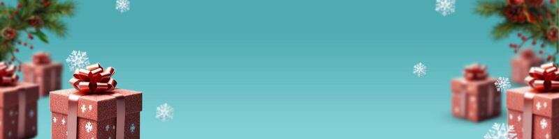 Christmas Present Background Linkedin Cover template