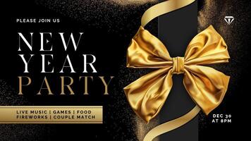 New Year Event Invitation Party Twitter Post Template