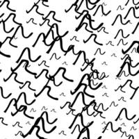 Seamless pattern with sketch squiggle vector