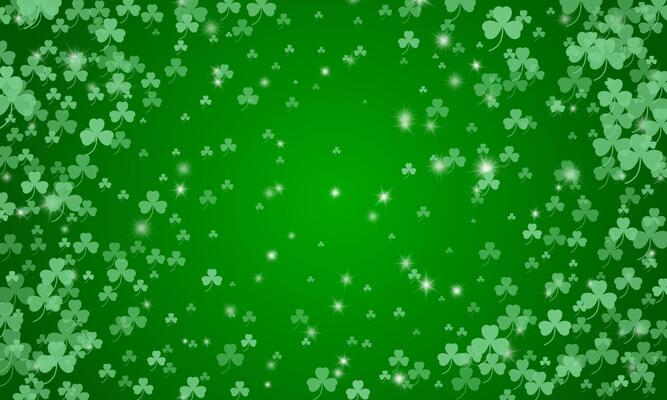 Happy Saint Patrick's day green background