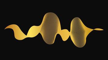 Abstract backdrop with luxury golden waves vector