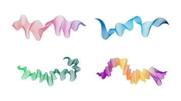 Abstract backdrop with wave gradient lines vector