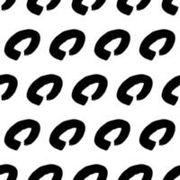 Seamless pattern with sketch circles shape vector