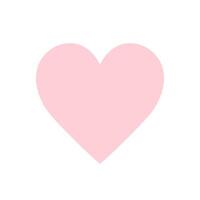 Pink Heart icon. Heart shape Isolated on white background. vector