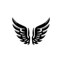 Design wing with a unique style in a minimalist artistic format vector