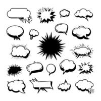 blank text bubbles for comics, banners and more. vector
