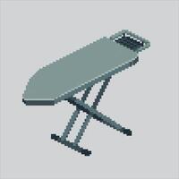 Pixel art illustration Ironing Board. Pixelated Clothing Board. Ironing Board Clothing Laundry pixelated for the pixel art game and icon for website and game. old school retro. vector