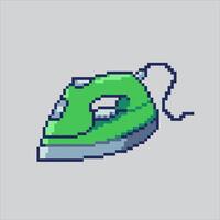 Pixel art illustration Iron Laundry. Pixelated Clothes Iron. Clothes Iron Laundry pixelated for the pixel art game and icon for website and game. old school retro. vector