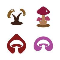 Mushroom Logo Template Icon vector