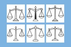 scales of justice. vector