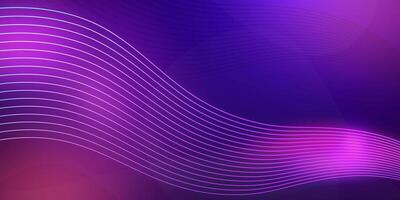 Abstract line pattern on dark purple background, glowing moving lines suitable for presentation backgrounds, advertising banners, business, awards and luxury album covers. vector