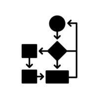Workflow icon for business performance process vector