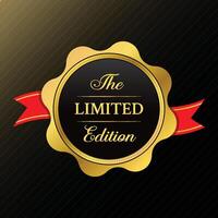 Limited Edition design with Golding Design vector