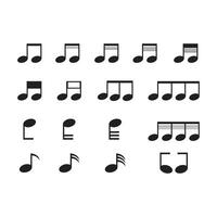 Music notes cartoon frame line vector