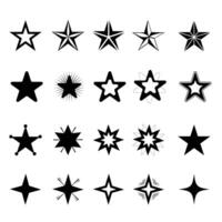 star set design illustrations vector