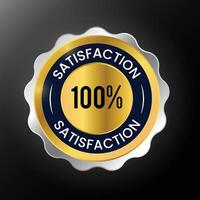 100 Satisfaction Guarantee design vector