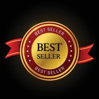 Best Seller design with Golding Design vector