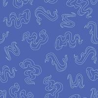 Outline Bunch of Smoke Seamless Pattern illustration Design vector