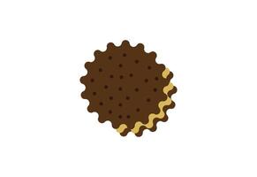 Biscuit, cracker, food logo design, design Concept vector