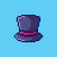 Pixel art Magician Hat game asset design vector