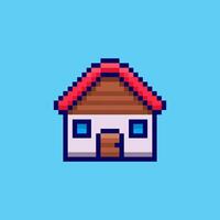 Pixel art home game asset design vector