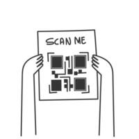 scan me illustration vector