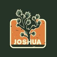 Joshua National Park Grunge Style Perfect for Print, Apparel, etc vector