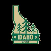 Idaho National Park in Simple Design Perfect for Print, Apparel, etc vector